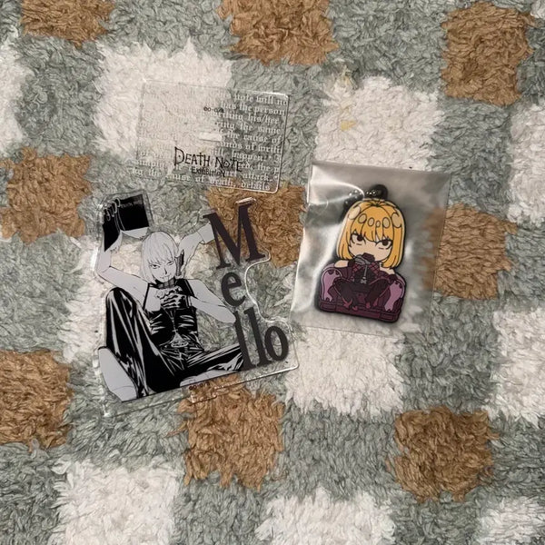 [BUNJANG] Death Note Melo Acrylic Stand & Rubber Keychain Bundle Set / 데스노트 멜로 일괄