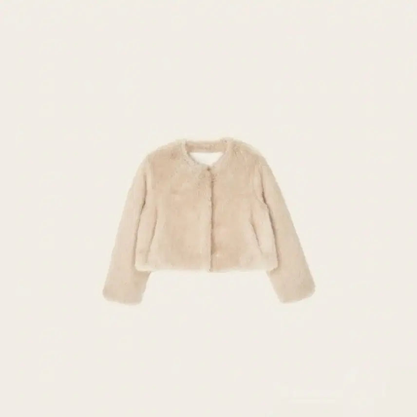 [BUNJANG] Leplaine Muse Faux Fur Jacket Beige / 르플레인 뮤즈 퍼 자켓 판매