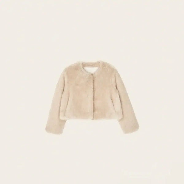 [BUNJANG] Leplaine Muse Faux Fur Jacket Beige / 르플레인 뮤즈 퍼 자켓 판매