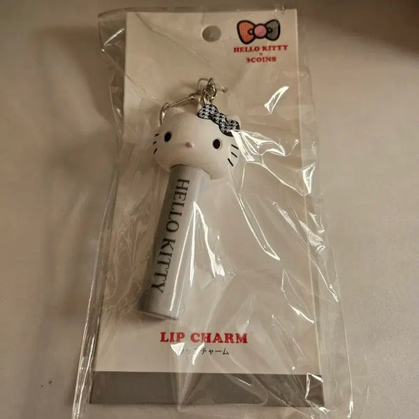 [BUNJANG] 3Coins Hello Kitty Black Lip Balm Holder Charm / (무배/새상품) 3코인즈 헬로키티 블랙 립 참