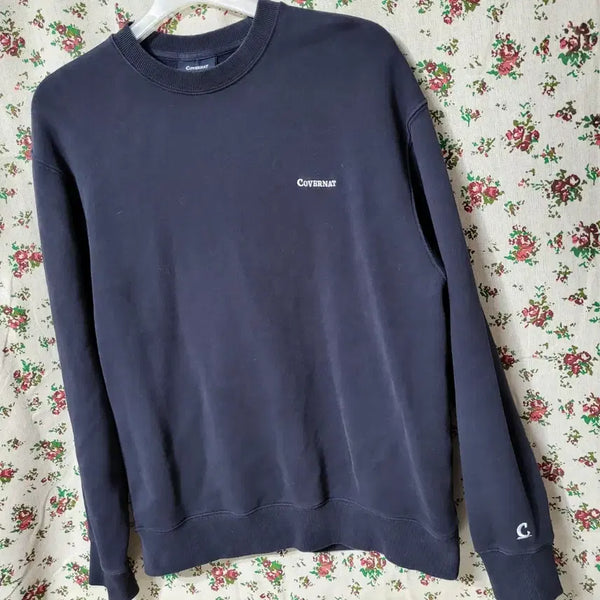 [BUNJANG] Covernat Embroidered Sweatshirt Black M Unisex / 420 ) 커버낫 맨투맨 블랙 M 남여공용 (사진에 미세 얼룩조금 참고)