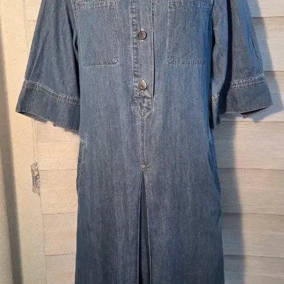 [BUNJANG] Beast in New York Blue Denim Shirt Dress / 비스트인뉴욕 청 데님 셔츠 원피스
