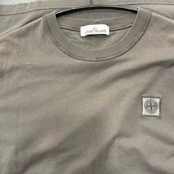 [BUNJANG] Stone Island Logo Garment Dyed T-Shirt / 스톤아일랜드 로고 가먼트 티셔츠 팝니다.