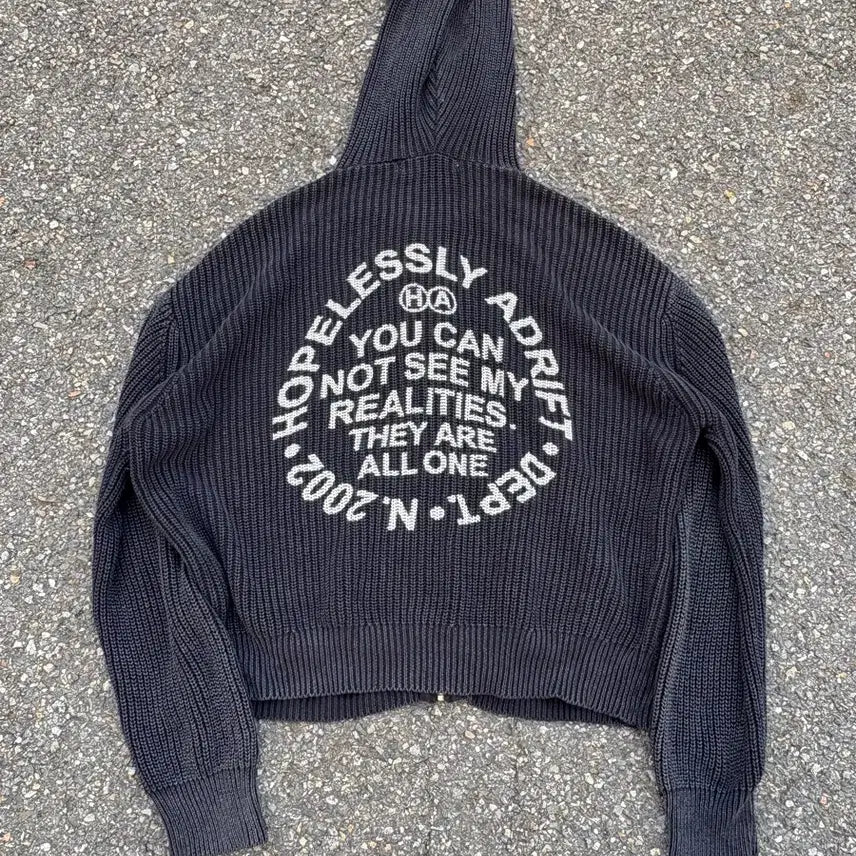 [BUNJANG] Bershka Knit Hooded Zip-Up / 버쉬카 니트 후드집업