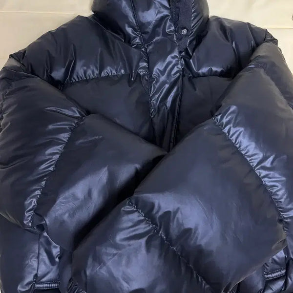 [BUNJANG] Glossy Short Padded Jacket / 숏패딩