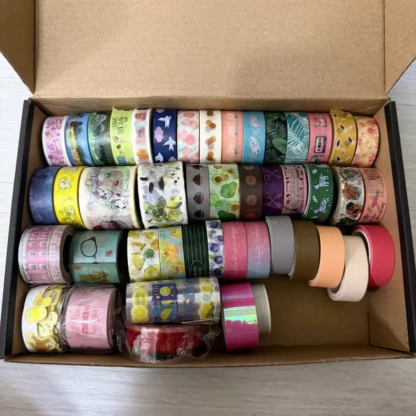 [BUNJANG] Stickers, Pens, Washi Tape, Diary Decoration Supplies Bundle Set / (일괄) 스티커 펜 마테 다꾸용품