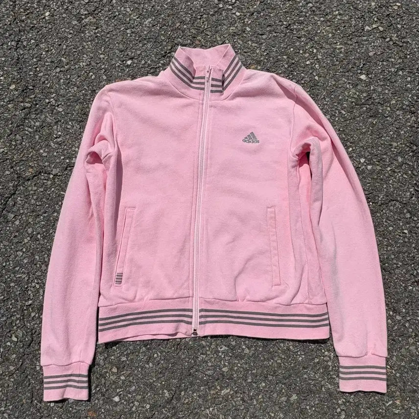 [BUNJANG] Adidas Y2K Light Pink Track Top Jersey S / 아디다스 y2k 연핑크 트랙탑 져지 s