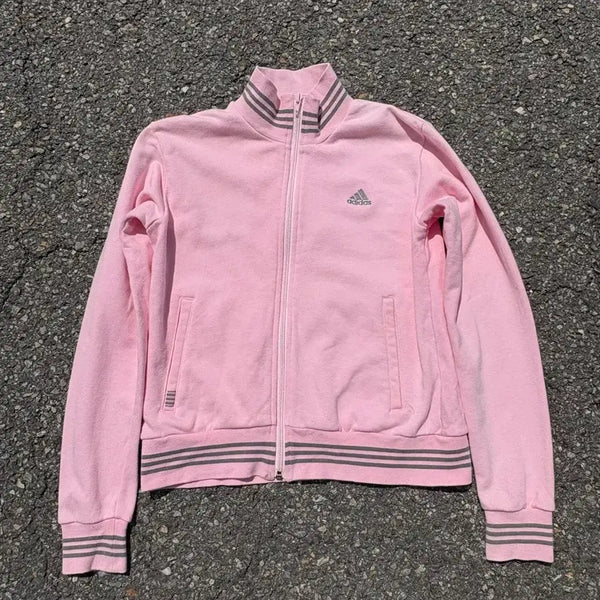 [BUNJANG] Adidas Y2K Light Pink Track Top Jersey S / 아디다스 y2k 연핑크 트랙탑 져지 s
