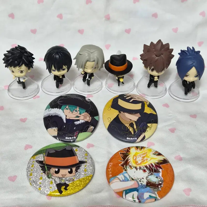 [BUNJANG] Reborn! Character Figure Badge Set / 가정교사 히트맨 리본 피규어 뱃지 세트