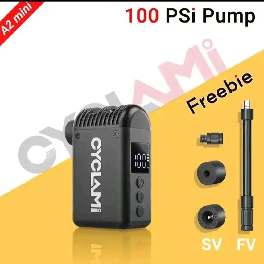 [BUNJANG] A2 Mini Portable Wireless Air Pump 100 PSI 7.4V 350mAh / 할인중$[새제품] 공기주입기 공기펌프 자전거펌프 미니펌프