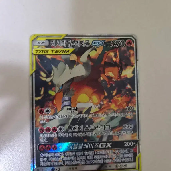 [BUNJANG] Pokemon Card Reshiram & Charizard GX Special Illustration / 포켓몬카드 레시라무&리자몽 gx 특일