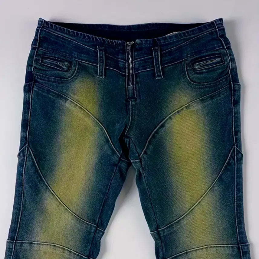 [BUNJANG] Y2K Low-Rise Washed Jeans / (한번입음) 로우웨이스트 로우라이즈 청바지 Y2K 워싱 바지 레트로 빈티지 스트리트 스타일