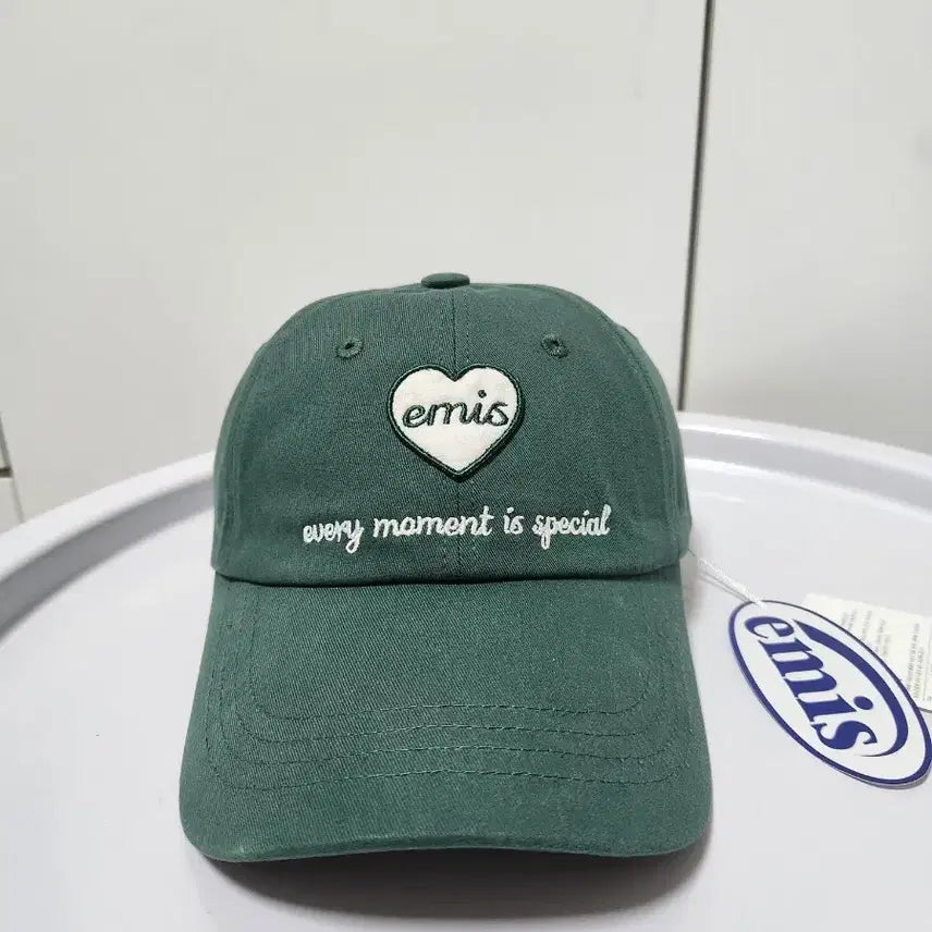 [BUNJANG] Emis Heart Wappen Ball Cap Green New / [미착용&새제품/반택무료] 이미스 하트 와펜 볼캡 그린 택달린새상품