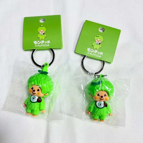 [BUNJANG] Genuine Japanese Matcha Monchhichi Figure Mascot Keychain / 일본정품)말차 몬치치 피규어 마스코트 키링
