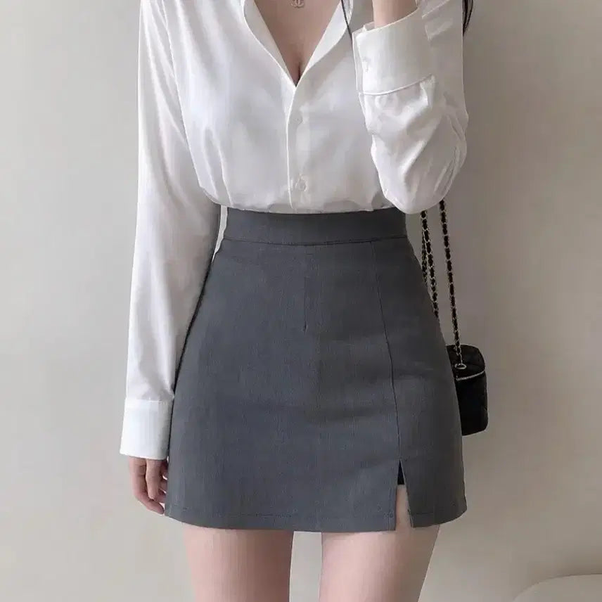 [BUNJANG] Used Office Look Skirt + Stockings Set / 애장템 중고 오피스룩 치마+스타킹