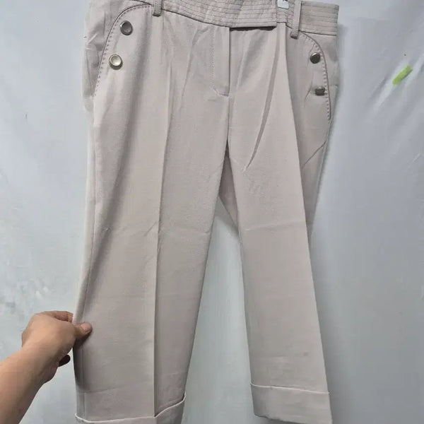 [BUNJANG] New Beige 7/10 Length Trousers Size 32 / 새상품 베이지색 7부 바지32