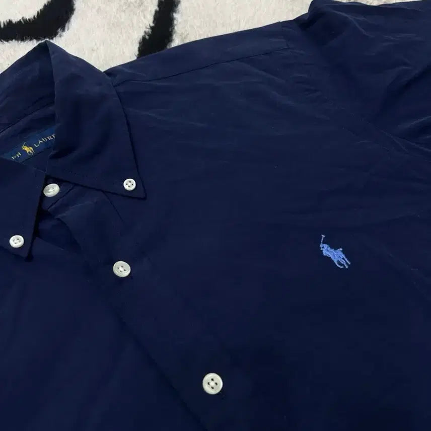 [BUNJANG] Polo Ralph Lauren Cotton Long Sleeve Shirt Navy / [M]폴로랄프로렌 코튼 긴팔 셔츠/네이비