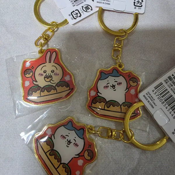[BUNJANG] Chiikawa Takoyaki Keychain Bundle Set / 치이카와 타코야끼 키링 3개 일괄 팝니다