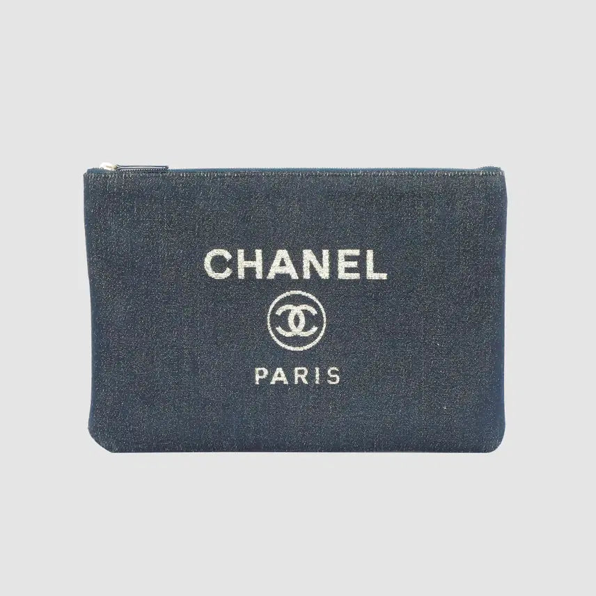 [BUNJANG] Chanel Deauville Large Clutch Bag / 라지 샤넬 도빌 클러치백