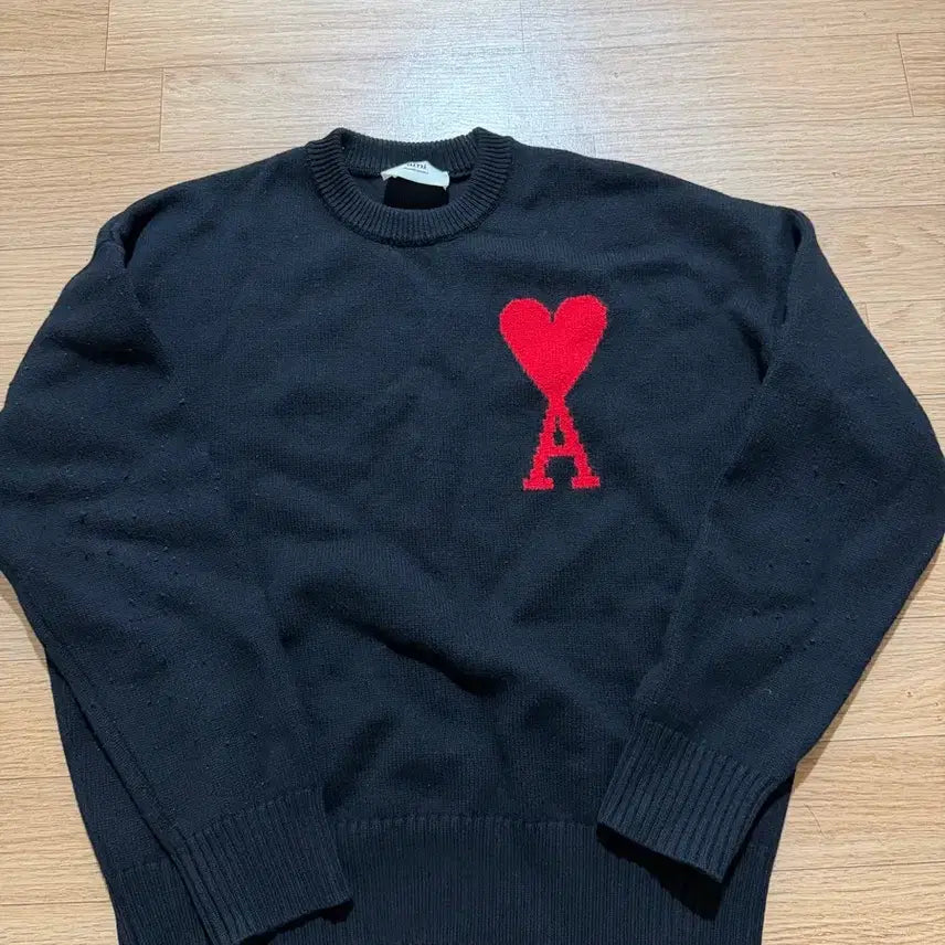 [BUNJANG] AMI Heart Logo Knit Sweater / 아미 니트