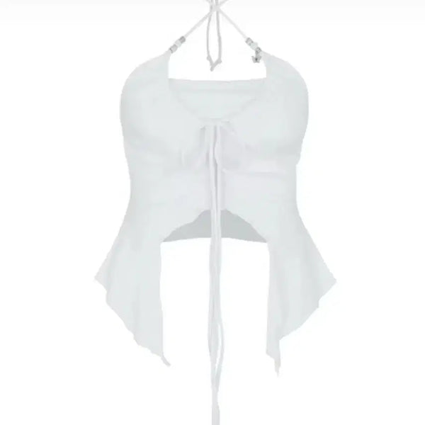 [BUNJANG] Pain Or Pleasure Morpho Top White / 페인오어플레져 모르포 탑 화이트