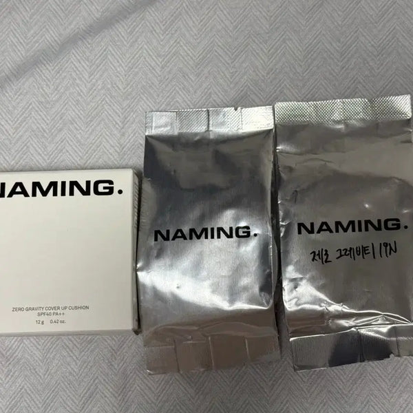 [BUNJANG] Naming Zero Gravity Cover Cushion (19N) - Original + 2 Refills + Free Heart Mirror / 네이밍 제로 그래비티 커버 쿠션 19N 본품+리필 2개