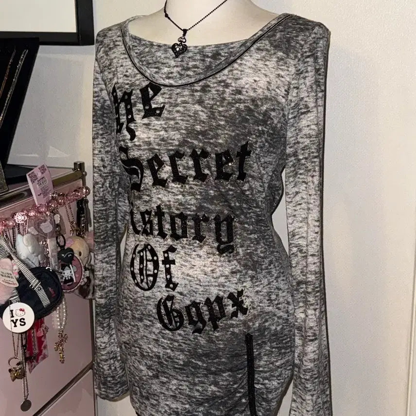 [BUNJANG] Ggpx Vintage Punk Long Sleeve Y2K Top / Ggpx 빈티지 롱슬리브 펑크 핀터깔 y2k