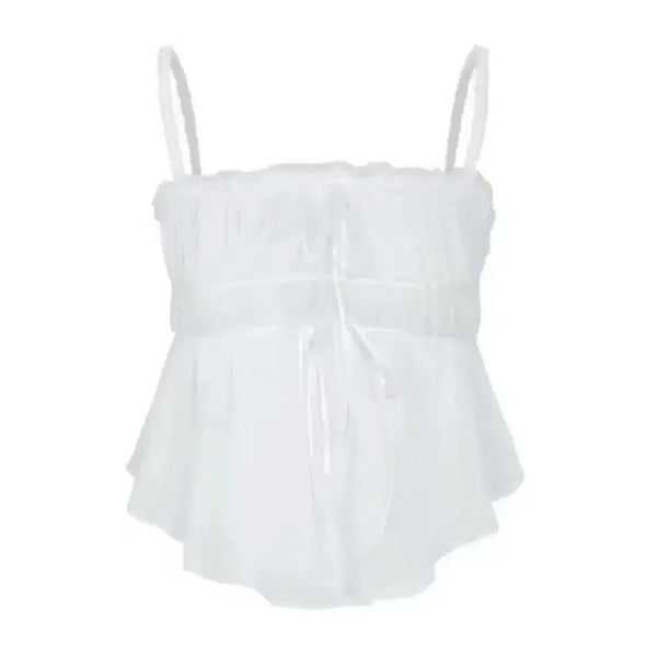 [BUNJANG] PAIN OR PLEASURE Ariel Top White M / 페인오어플레져 아리엘 탑 화이트 m