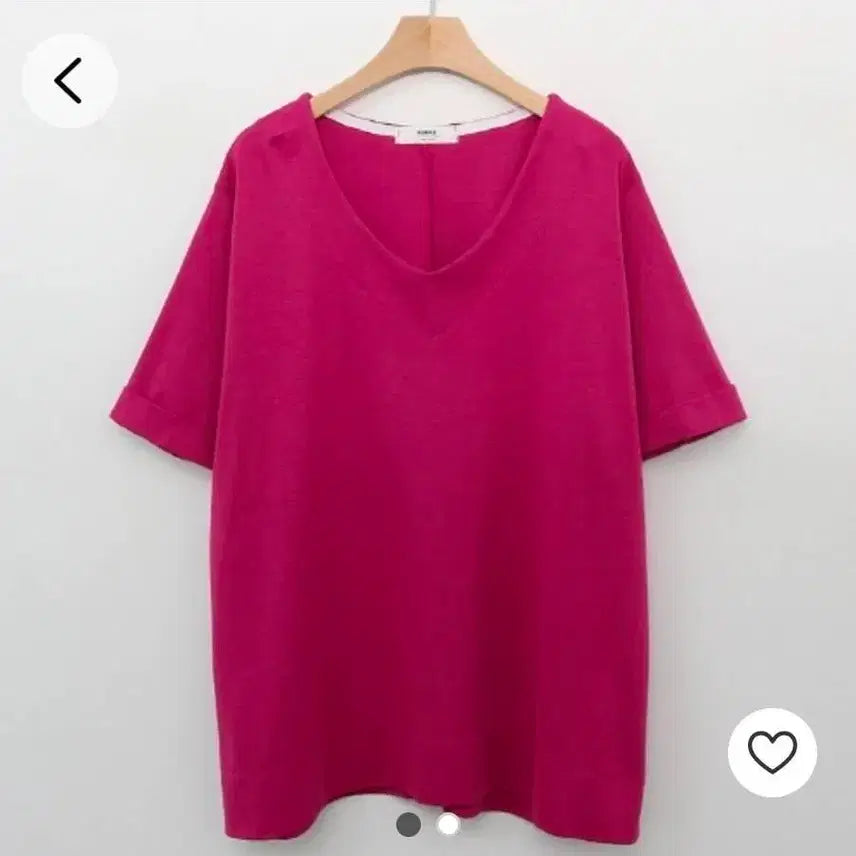 [BUNJANG] Korean Made V-Neck Back Slit Short Sleeve T-Shirt / 국산 브이넥 뒷트임 반팔티 새상품(88까지)
