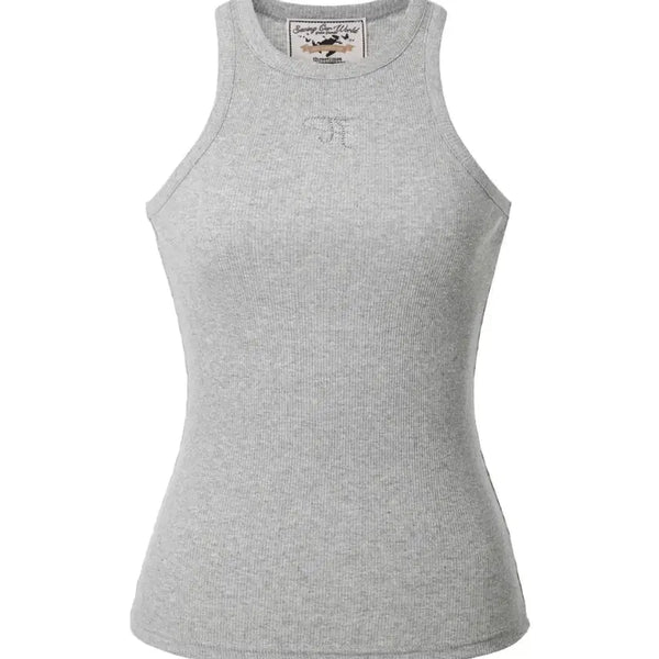 [BUNJANG] 3times Jewel Tank Top Long Mélange Size M / 쓰리타임즈 쥬얼 탱크 탑 롱 멜란지 m사이즈