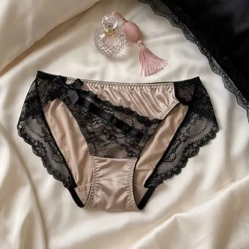[BUNJANG] Aimerfeel Satin Lace Panties / 에메필 샤틴 레이스 팬티 중고