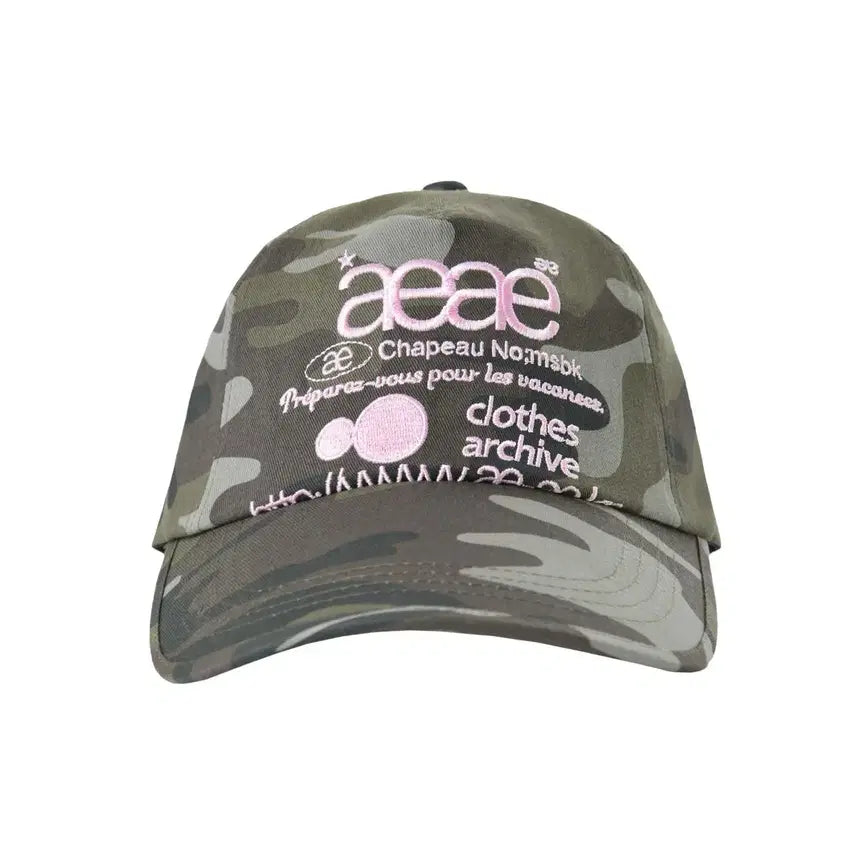 [BUNJANG] AEAE Logo Camo 5 Panel Cap / AEAE WEB LOGO CAMO 5 PANNEL CAP 카모 모자 볼캡