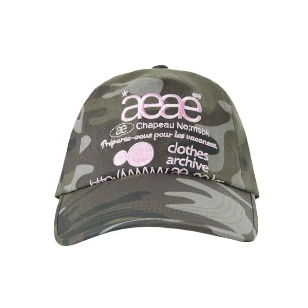 [BUNJANG] AEAE Logo Camo 5 Panel Cap / AEAE WEB LOGO CAMO 5 PANNEL CAP 카모 모자 볼캡
