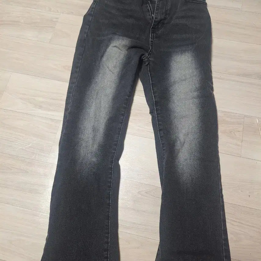 [BUNJANG] Women's Bootcut Denim Pants - Black / 여성 부츠컷 데님 팬츠 블랙