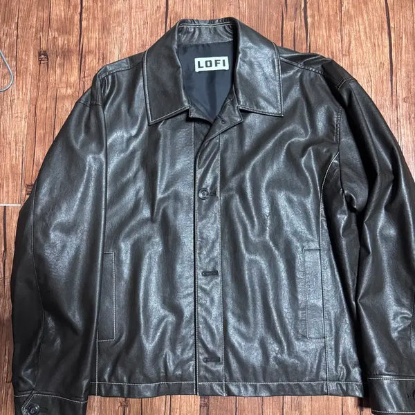 [BUNJANG] Lofee Leather Jacket Brown L / 로파이 레더자켓 브라운 L