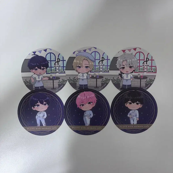 [BUNJANG] PLAVE Animate Collaboration Coaster Bundle Set Yejun Noah Bamby Eunho Hamin / 플레이브 애니메이트 콜라보 코스터 일괄 예준 노아 밤비 은호 하민