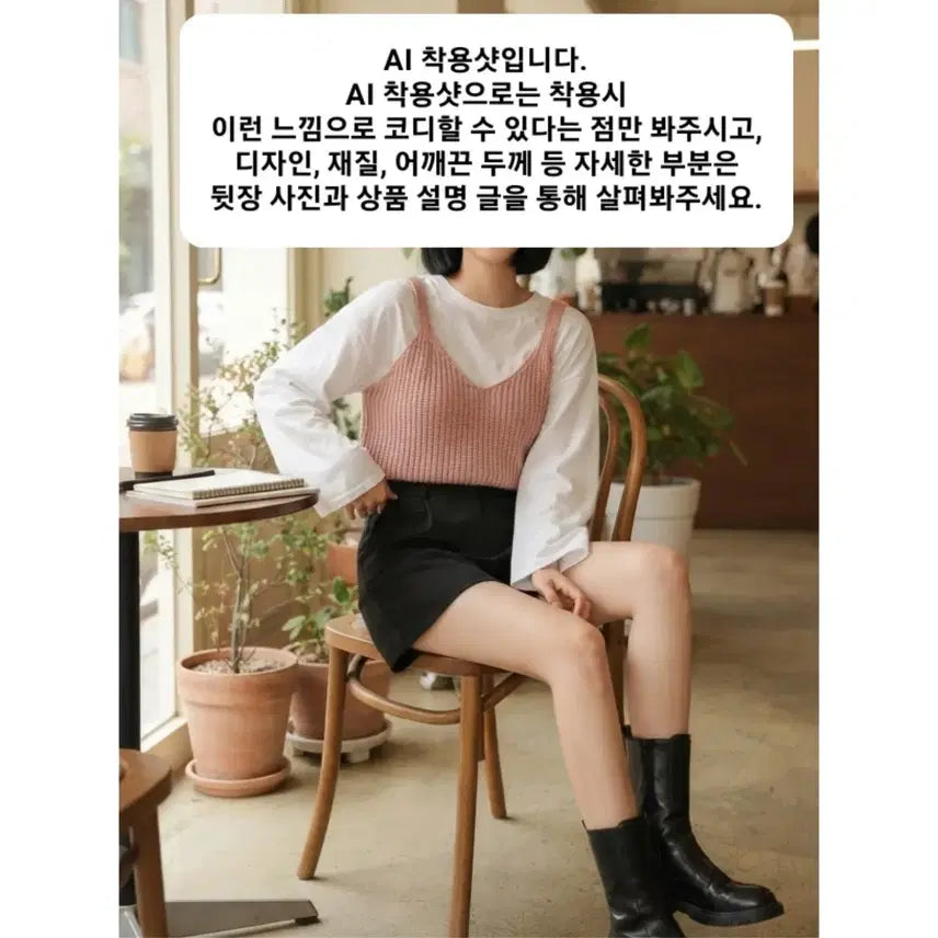 [BUNJANG] Pink Knit Bustier Top / 핑크색 니트 뷔스티에 (XS/S/M, 44/55/66, 80/85/90 사이즈)