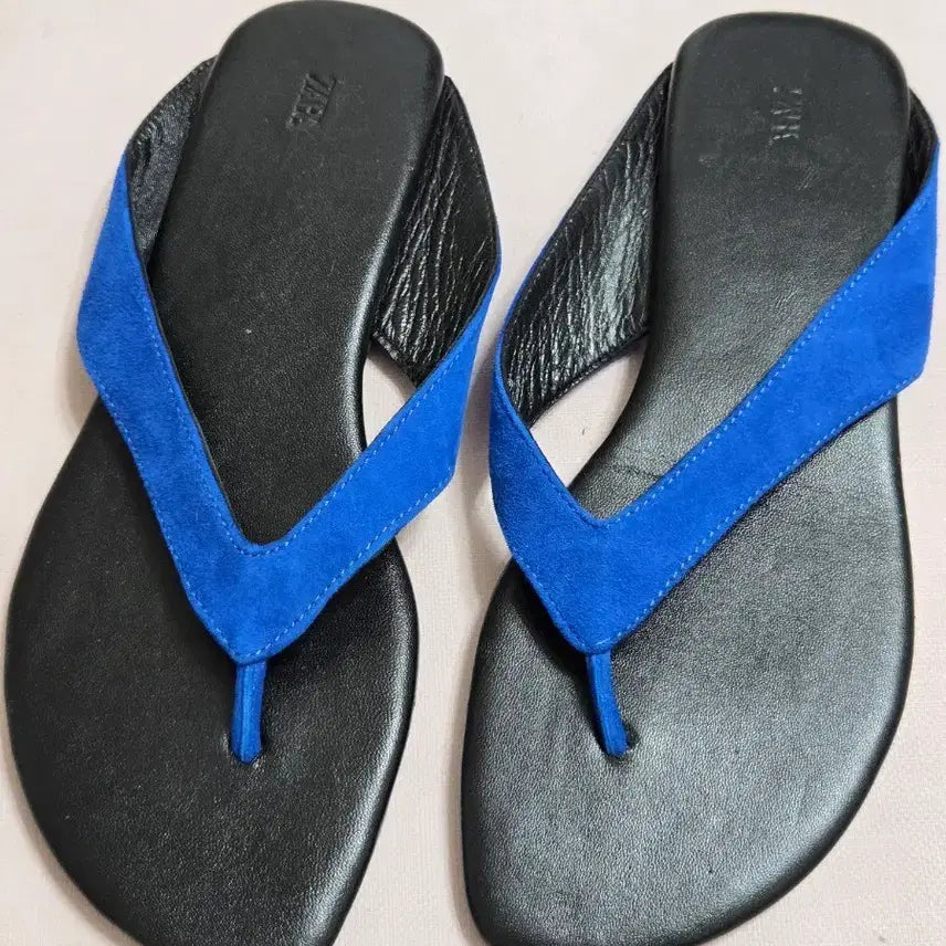 [BUNJANG] Zara Blue/Black Sandals / 자라 샌들 블루/블랙 미사용 새상품. 강민경쪼리