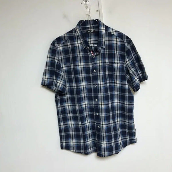 [BUNJANG] Pink Men's Short-Sleeve Shirt XL / 핑 남성 반팔 셔츠 105XL@9948