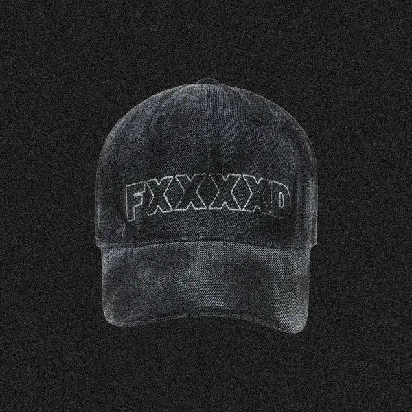 [BUNJANG] FXXXXD Stitch Strapback Cap Dirty Gray / 퍽드 FXXXXD 스티치 퍽드 스트랩백 더티 그레이 캡 볼캡 모자