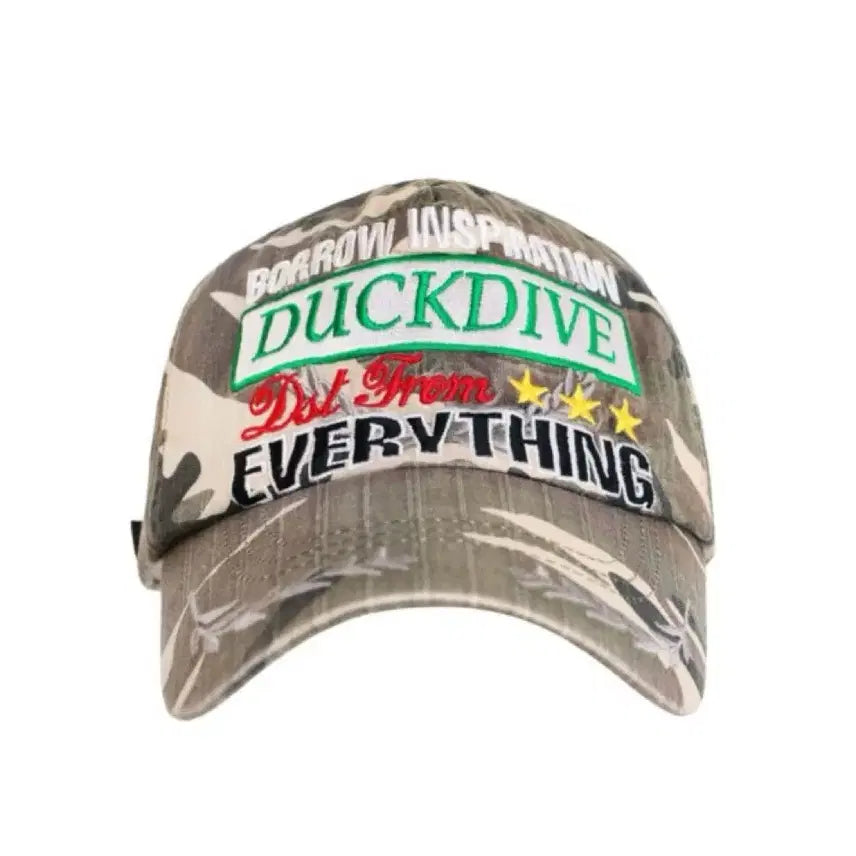 [BUNJANG] Deokdive Laurel Camo Graphic Pattern Ball Cap / 덕다이브 월계수 카모 그래픽 패턴 볼캡 캡 모자