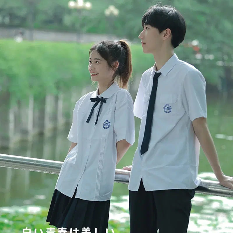 [BUNJANG] Couple Set School Uniform Cosplay Outfit - Navy/Black / [초할인판매/새상품] 졸업사진 및 코스프레 이벤트 샹견니 대만교복 옷 의상 졸사 컨셉 의상 커플 세트