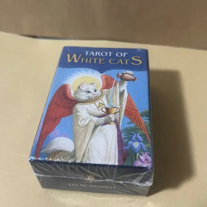 [BUNJANG] Mini White Cats Tarot Card Deck / 미니 화이트 캣츠 타로카드 white cats tarot card