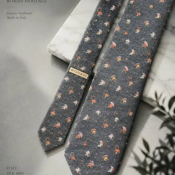 [BUNJANG] Bulgari Silk Necktie / 불가리(BVLGARI) 명품 실크 넥타이