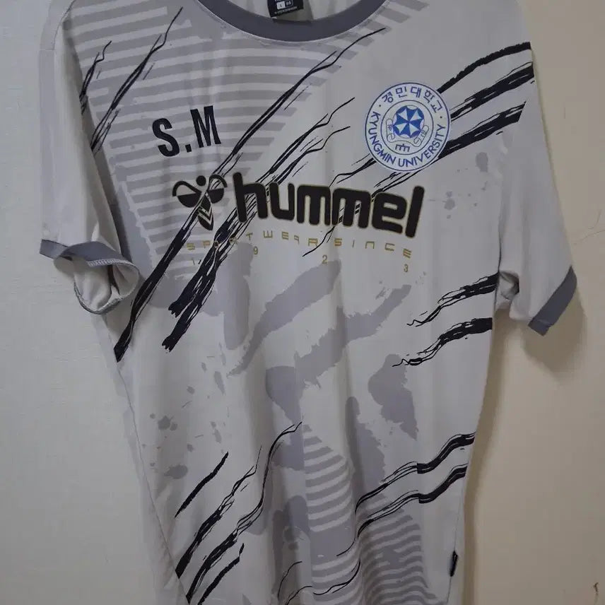 [BUNJANG] Hummel Kyungmin University Football Club Training Jersey Top / 험멜 경민대학교 축구부 훈련용 유니폼 상의(약간의 손상 있음)