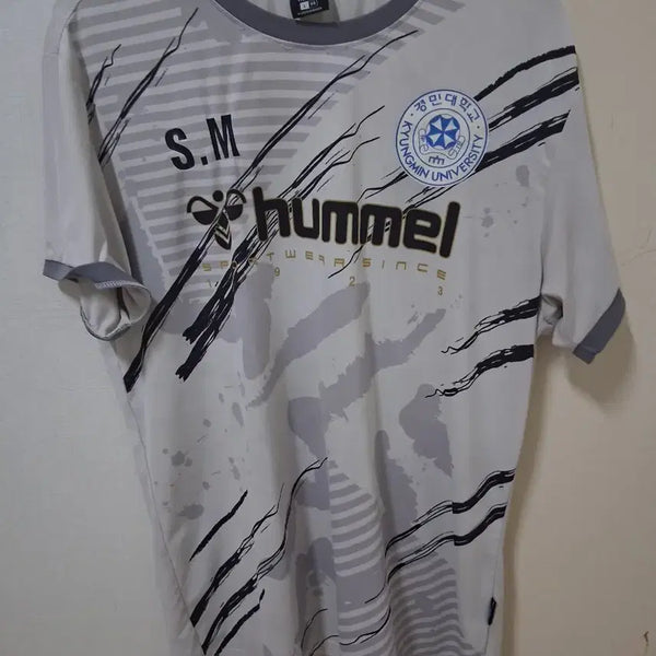 [BUNJANG] Hummel Kyungmin University Football Club Training Jersey Top / 험멜 경민대학교 축구부 훈련용 유니폼 상의(약간의 손상 있음)