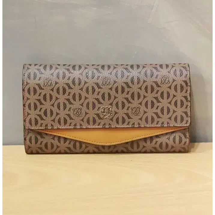 [BUNJANG] Louis Quatorze Monogram Leather Long Wallet / 루이까또즈 모노그램 가죽 장지갑