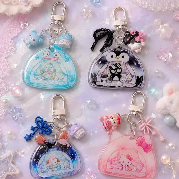 [BUNJANG] Sanrio Characters Acrylic Mini Keychain (Batzmaru, Gyodong, Pochacco, Kitty) / 배츠마루, 교동, 포차코,키티 아크릴팬던트 미니 키링(개당가격)