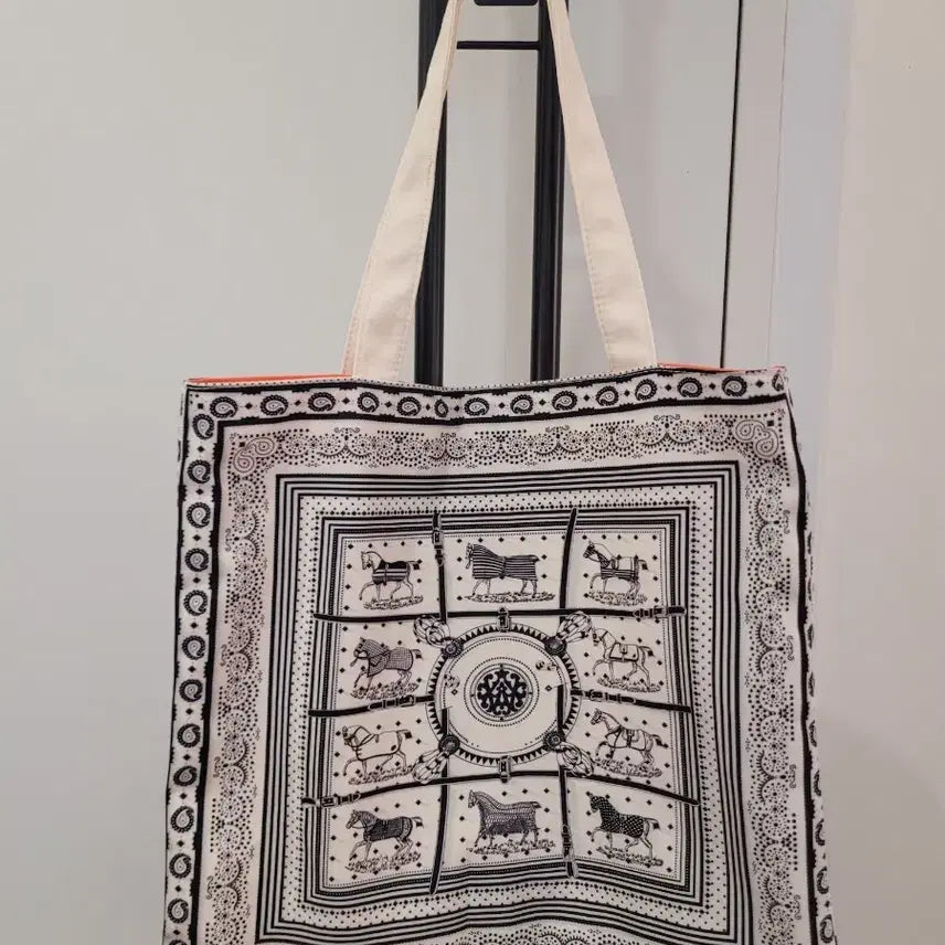 [BUNJANG] Bandana Pattern Eco Bag / 반다나 패턴 에코백 미사용 새제품