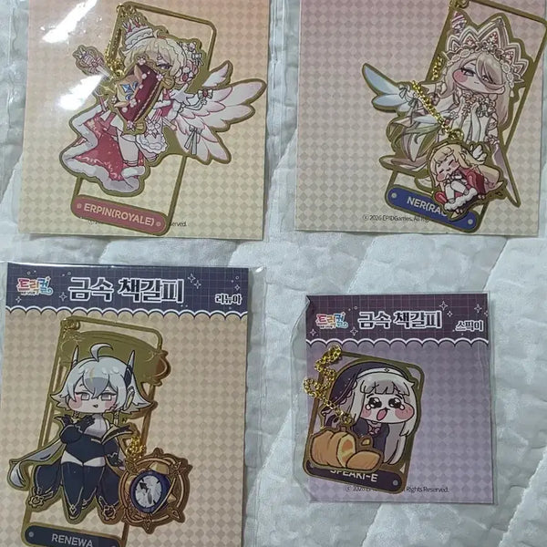 [BUNJANG] Trickal 2.5 Anniversary Metal Bookmark Set / 트릭컬 2.5주년 책갈피 셋트
